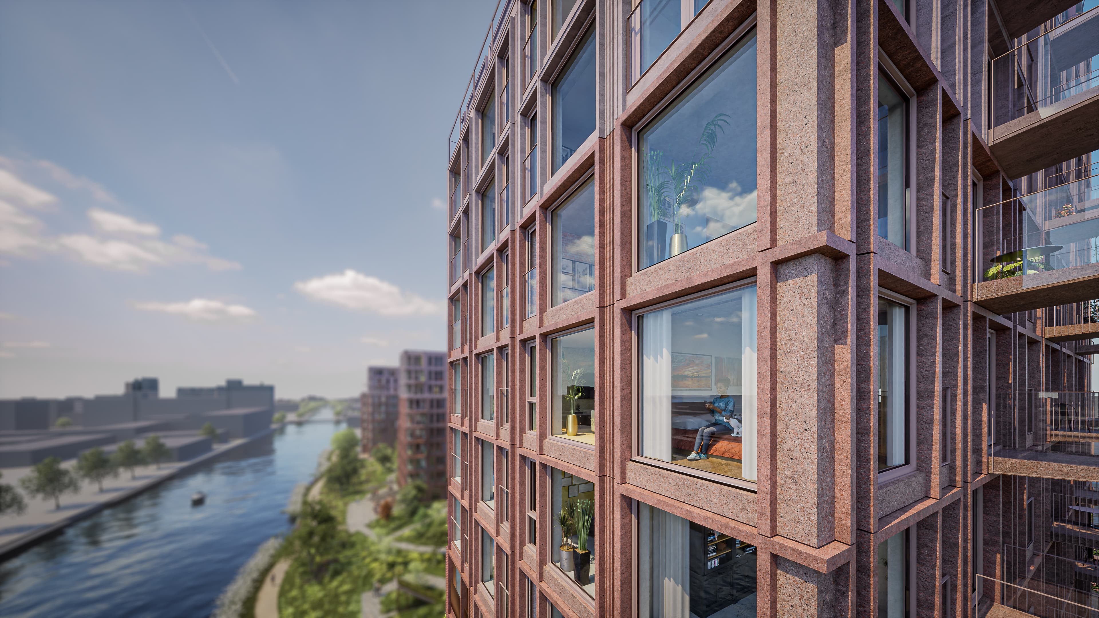 HutSpot gebouwen aan de Trekvliet — woningaanbod
