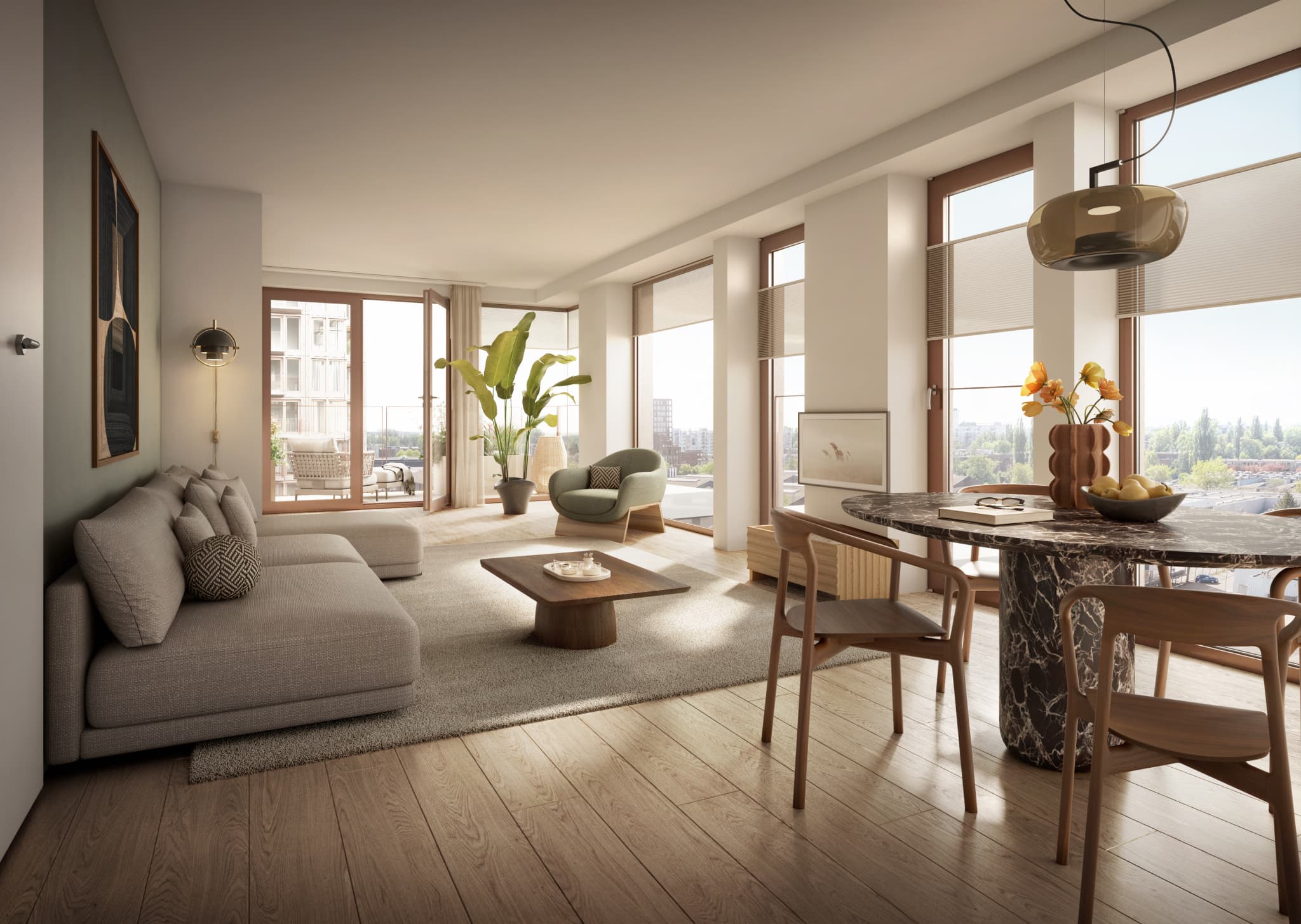 Licht interieur met uitzicht — HutSpot Leiden